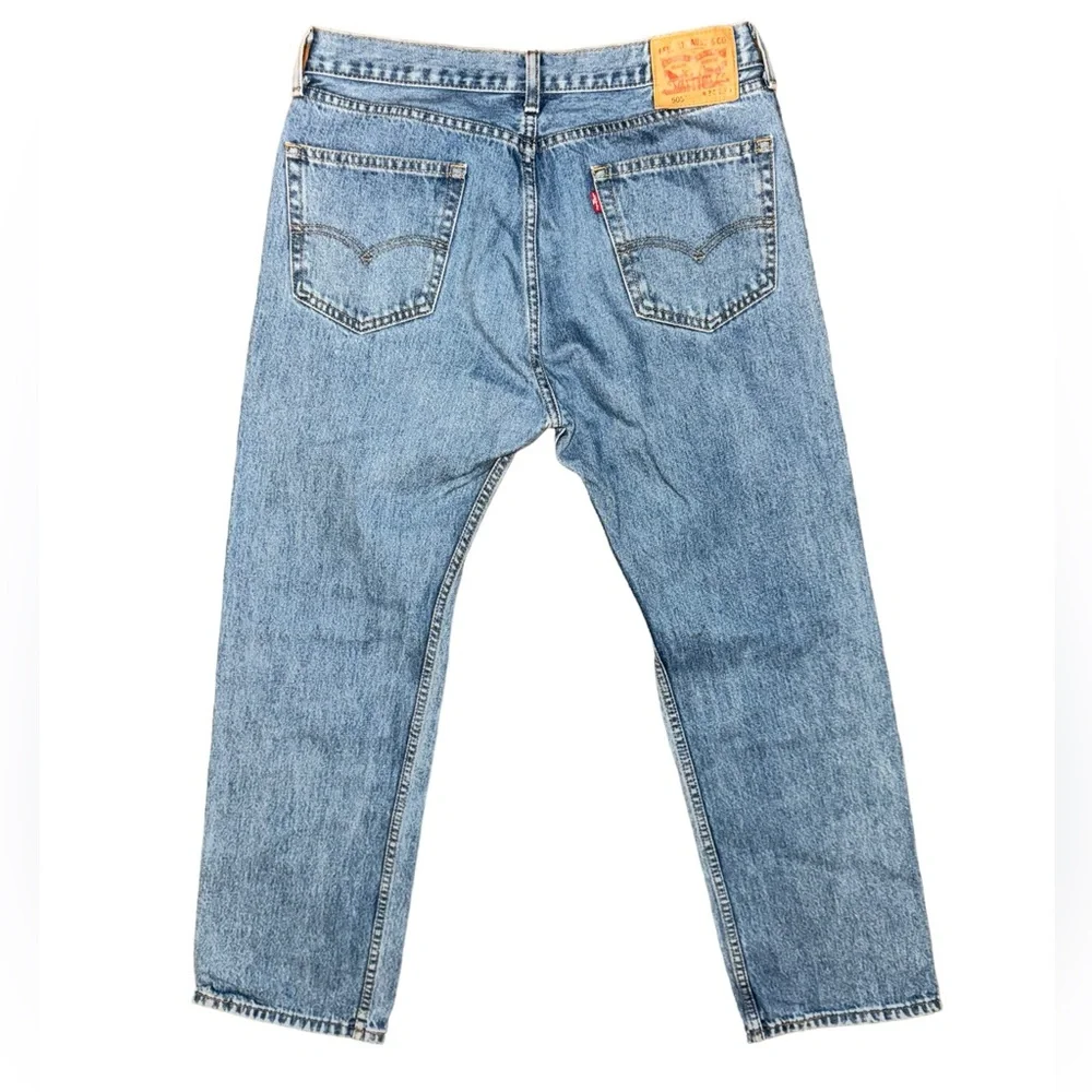 Levi’s 505 Relaxed Fit Straight Leg Jeans Men’s 34X30 - Picture 2 of 6